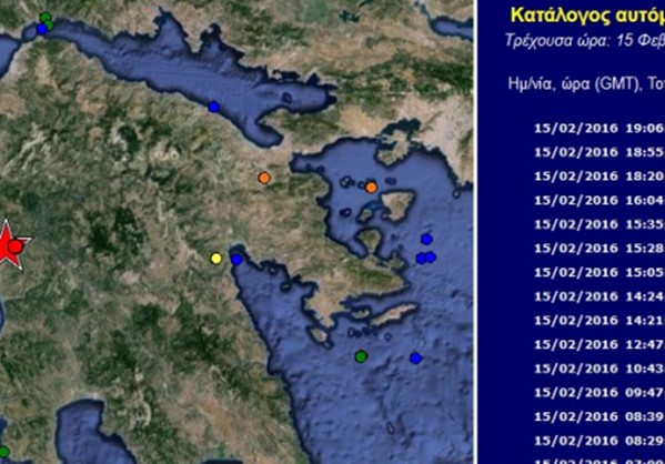 Σεισμική δόνηση 5,2R Noτιοανατολικά του Πύργου Ηλείας.